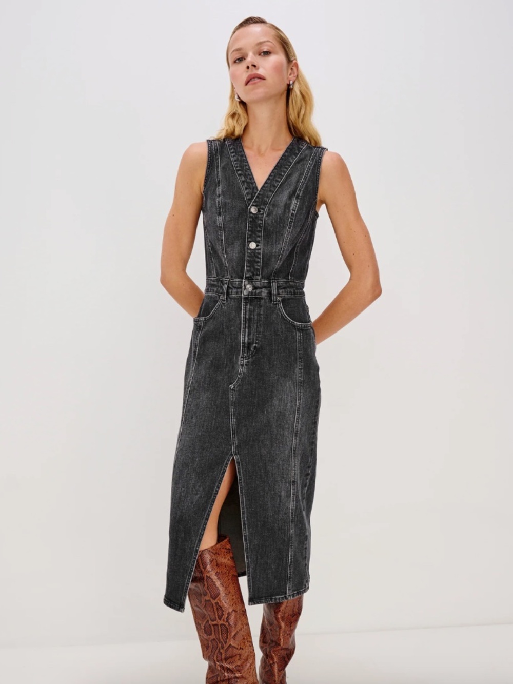 Rails Westwood Dress - Black Denim Dress - Black Pearl Color (NWOT)